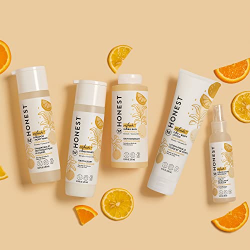 The Honest Company Perfectly Gentle Sweet Orange Vanilla Shampoo + Body Wash | Tear-Free Baby Shampoo with Naturally Derived Ingredients | Sulfate- & Paraben-Free Baby Bath | 18 Fl Oz (Pack of 1)
