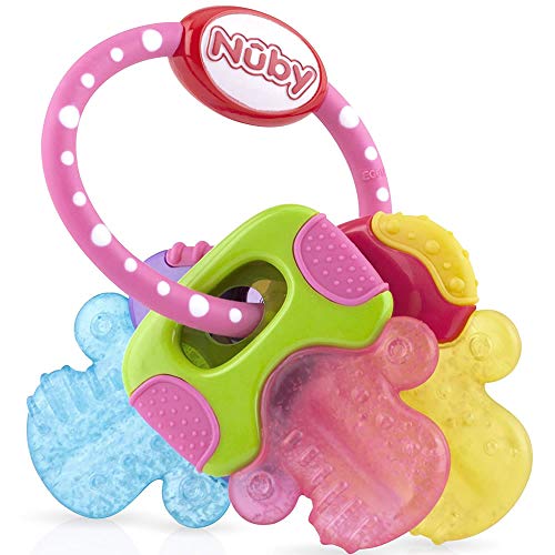 Nuby Teether Keys - 2 Count Pink