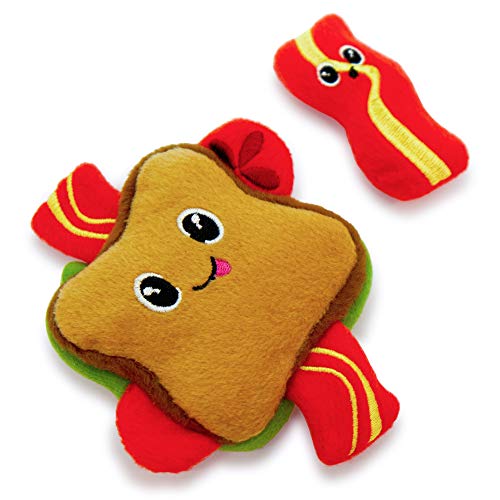 Pet Craft Supply Silly Snacks and Funny Food Crinkle Cuddling Catnip and Silvervine Toys - Interactive Cat Toys Alternative to Mice Fish Feathers Cat Toy