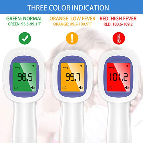 Forehead Thermometer for Adults, The Non Contact Infrared Thermometer for Fever, Body Thermometer and Surface Thermometer 2 in 1 Dual Mode Thermometer