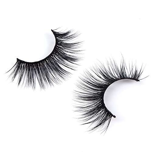 Wleec Beauty Dramatic Eyelashes Set Long Strip Lashes Handmade False Eyelash Pack #27/L (15 Pairs/3 Pack)