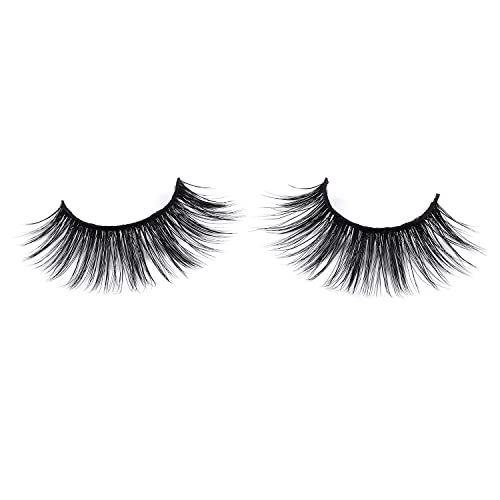 Wleec Beauty Dramatic Eyelashes Set Long Strip Lashes Handmade False Eyelash Pack #27/L (15 Pairs/3 Pack)