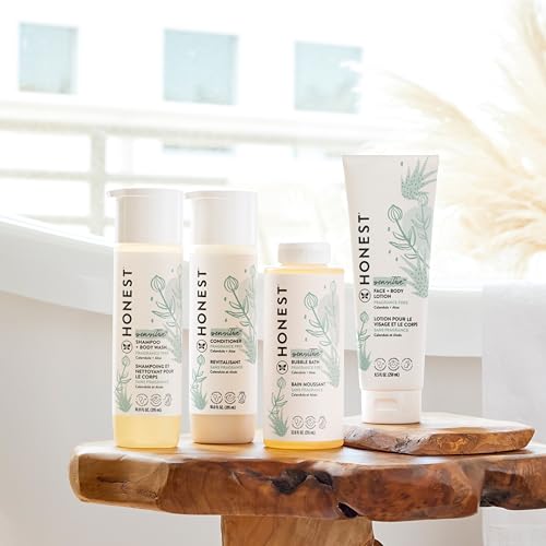 The Honest Company Purely Simple Fragrance-Free Shampoo + Body Wash | Tear-Free Baby Shampoo with Naturally Derived Ingredients | Sulfate- & Paraben-Free Baby Bath | 10 Fl Oz (Pack of 1)