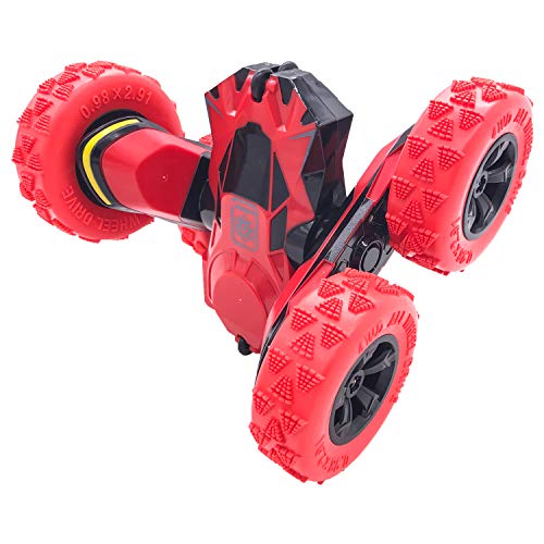 Threeking RC Cars Stunt car Remote Control Car Double Sided 360Â° Flips Rotating 4WD Outdoor Indoor car Toy Present Gift for Boys/Girls Ages 6+