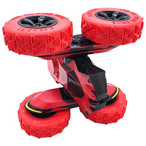Threeking RC Cars Stunt car Remote Control Car Double Sided 360Â° Flips Rotating 4WD Outdoor Indoor car Toy Present Gift for Boys/Girls Ages 6+