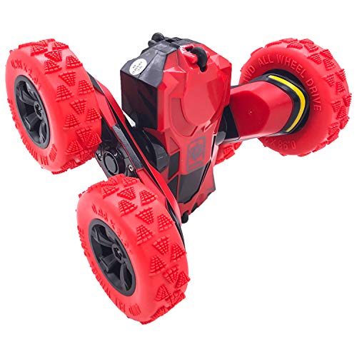 Threeking RC Cars Stunt car Remote Control Car Double Sided 360Â° Flips Rotating 4WD Outdoor Indoor car Toy Present Gift for Boys/Girls Ages 6+