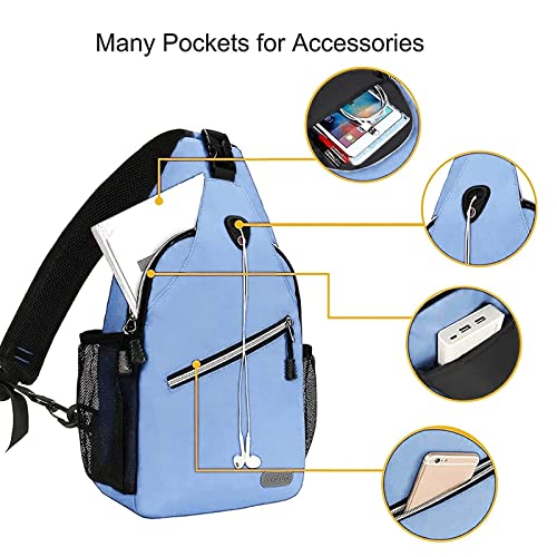 MOSISO Mini Sling Backpack,Small Hiking Daypack Travel Outdoor Casual Sports Bag