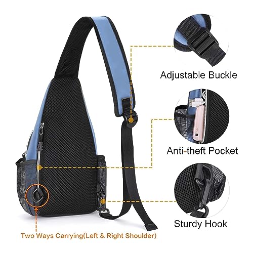 MOSISO Mini Sling Backpack,Small Hiking Daypack Travel Outdoor Casual Sports Bag