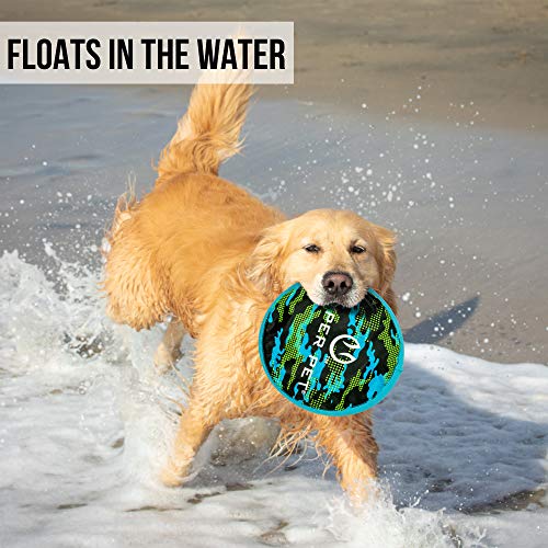 Hyper Pet Flippy Flopper Dog Frisbee Interactive Dog Toys [Flying Disc Dog Fetch Toy â Floats in Water & Safe on Teeth] (Colors Will Vary) 9" CAMO