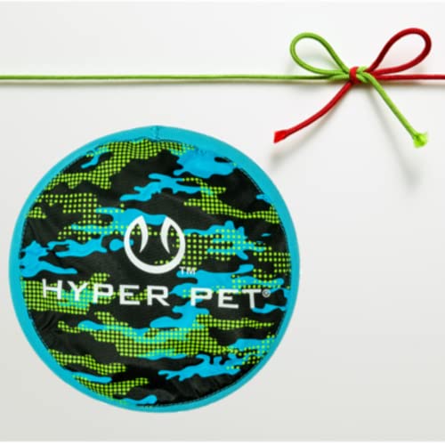 Hyper Pet Flippy Flopper Dog Frisbee Interactive Dog Toys [Flying Disc Dog Fetch Toy â Floats in Water & Safe on Teeth] (Colors Will Vary) 9" CAMO