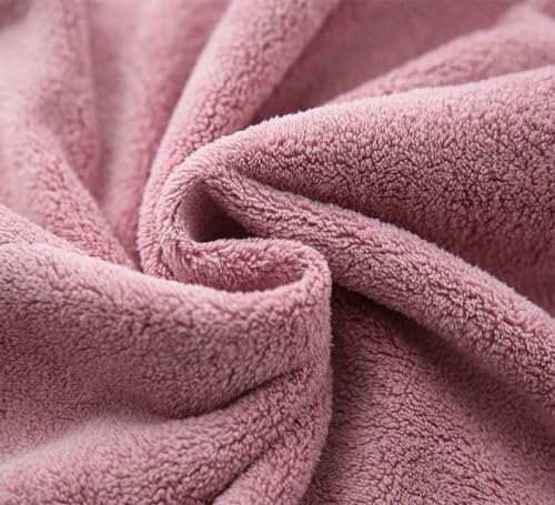 M-bestl 2 Pack Hair Towel Wrap Drying Towel with Buttons, Microfiber Hair Towel