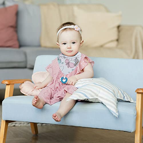 100% Organic Cotton Baby Bandana Drool Bibs and Teething Toys