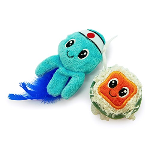 Pet Craft Supply Silly Snacks and Funny Food Crinkle Cuddling Catnip and Silvervine Interactive Cat Toys - Great for Indoor Cats and Kittens