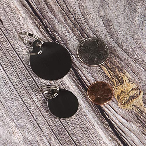 Stainless Steel Pet ID Tags - Engraved Personalized Dog Tags , Cat Tags Front & Back up to 8 Lines of Text â Bone, Round, Heart, Flower, Badge, House, Star, Rectangle, Bow Tie