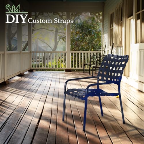 2" Wide Vinyl Strap for Patio Furniture (217 Navy Blue)