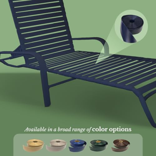 2" Wide Vinyl Strap for Patio Furniture (217 Navy Blue)