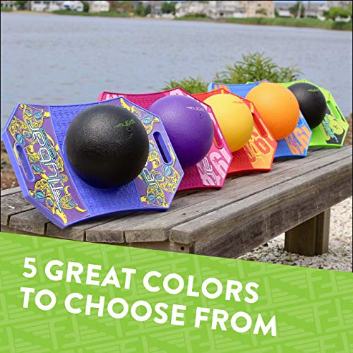 Flybar Pogo Ball for Kids, Jump Trick Bounce Board with Pump and Strong Grip Deck