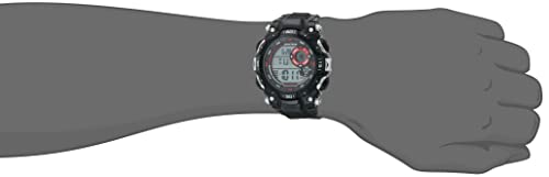 Armitron Sport Men's Quartz Sport Watch with Plastic Strap, Black, 22 (Model: 40/8397RBK)