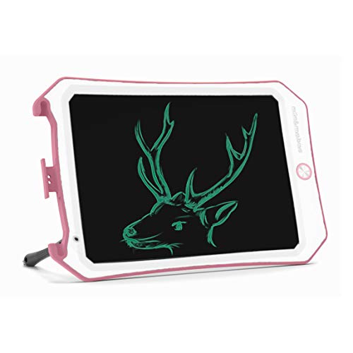 Spring&8.5 inch Writing &Drawing Board Doodle Board Toys for Kids, Birthday Gift for 4-5 Years Old Kids & Adults Color LCD Writing Tablet with Stylus Smart Paper (Pink-White-d)