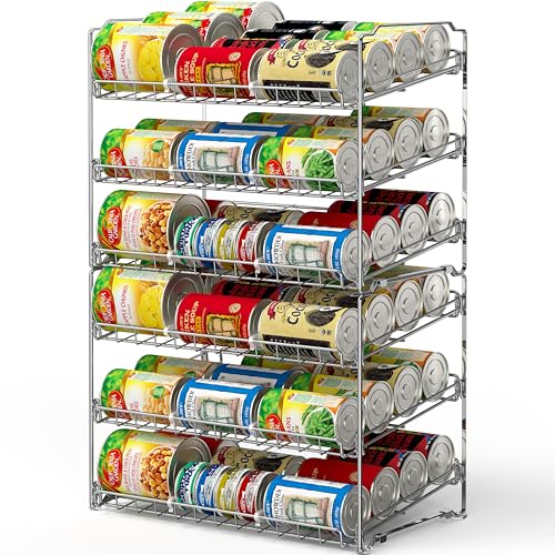 SimpleHouseware Stackable Can Rack Organizer, Chrome
