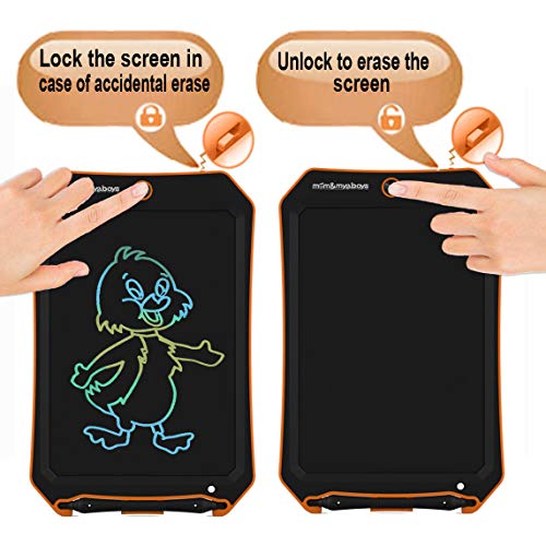 Spring&Color LCD electronic board toy for 4-9 year old boys, teenage boys and girls birthday present, Christmas gift, 8.5 inch handwritten paper drawing board, suitable for home and outdoor (orange C?