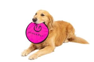 Hyper Pet Flippy Flopper Dog Frisbee Interactive Dog Toys [Flying Disc Dog Fetch Toy â Floats in Water & Safe on Teeth] (Colors Will Vary), Multicolor, 9"