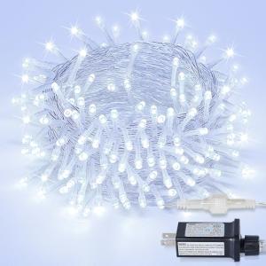 MYGOTO 33FT 100 LEDs String Lights Waterproof Fairy Lights 8 Modes with Memory 30V UL Certified Power Supply for Home, Garden, Wedding, Party, Christmas Decoration Indoor Outdoor (Cool White)