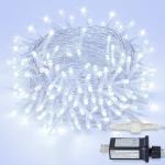 MYGOTO 33FT 100 LEDs String Lights Waterproof Fairy Lights 8 Modes with Memory 30V UL Certified Power Supply for Home, Garden, Wedding, Party, Christmas Decoration Indoor Outdoor (Cool White)