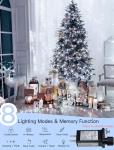 MYGOTO 33FT 100 LEDs String Lights Waterproof Fairy Lights 8 Modes with Memory 30V UL Certified Power Supply for Home, Garden, Wedding, Party, Christmas Decoration Indoor Outdoor (Cool White)