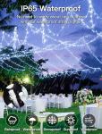 MYGOTO 33FT 100 LEDs String Lights Waterproof Fairy Lights 8 Modes with Memory 30V UL Certified Power Supply for Home, Garden, Wedding, Party, Christmas Decoration Indoor Outdoor (Cool White)