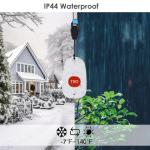 Wireless Caregiver Pager, FullHouse Smart SOS Call Button for Elderly Patient Personal Care in Home Alert System, 500+ Feet Range (3 Call Buttons + 2 Receivers)