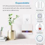 Wireless Caregiver Pager, FullHouse Smart SOS Call Button for Elderly Patient Personal Care in Home Alert System, 500+ Feet Range (3 Call Buttons + 2 Receivers)