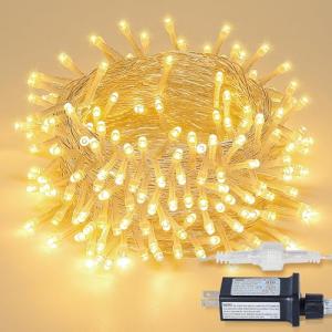MYGOTO 33FT 100 LEDs String Lights Waterproof Fairy Lights 8 Modes with Memory 30V UL Certified Power Supply for Home, Garden, Wedding, Party, Christmas Decoration Indoor Outdoor (Warm White)