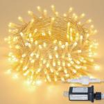 MYGOTO 33FT 100 LEDs String Lights Waterproof Fairy Lights 8 Modes with Memory 30V UL Certified Power Supply for Home, Garden, Wedding, Party, Christmas Decoration Indoor Outdoor (Warm White)