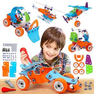 132 PCS STEM Learning Toys ? Education Engineering and DIY STEM Construction Kit ? Best Building Set for 6 7 8 9 10+ Year Olds Boys & Girls That Love to Build ? Creative Stem Gift Play Set for Kids