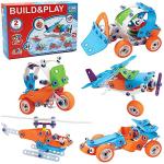 132 PCS STEM Learning Toys ? Education Engineering and DIY STEM Construction Kit ? Best Building Set for 6 7 8 9 10+ Year Olds Boys & Girls That Love to Build ? Creative Stem Gift Play Set for Kids