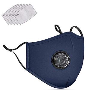 Washable Reusable Cloth Mask with Breathing Valve