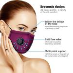 Washable Reusable Cloth Mask with Breathing Valve