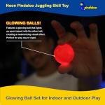 pindaloo Juggling Skill Toy with 1 Ball | an Exciting New Game for Kids Teens and Adults - Indoor and Outdoor Play | Have a Whole Lot of Fun Developing Motor Skills and Learning to Juggle (Neon)