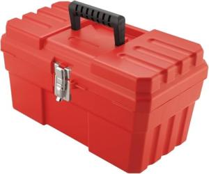 Plastic Tool Box, 35.6cm, Red