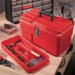 Plastic Tool Box, 35.6cm, Red