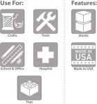 Plastic Tool Box, 35.6cm, Red