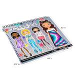 Fashion Angels Fashion Design Sketch Portfolio (11451) Full Size Sketch Book, Fashion Coloring for Kids,Brown/A