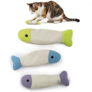 SmartyKat Fish Flop Catnip Cat Toys - Multi Color