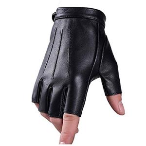 Fingerless PU Leather Driving Gloves for Men and Women