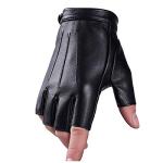 Fingerless PU Leather Driving Gloves for Men and Women
