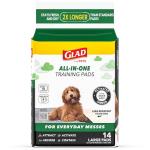 Glad for Pets Black Charcoal Puppy Pads | 14 count