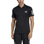 adidas Men's Club 3-Stripes Tennis Polo Shirt, Black/White, Medium