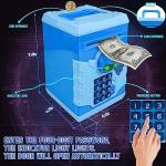 HUSAN Great Gift Toy for Kids Code Electronic Piggy Banks Mini ATM Electronic Coin Bank Box for Children Password Lock Case