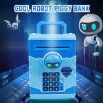HUSAN Great Gift Toy for Kids Code Electronic Piggy Banks Mini ATM Electronic Coin Bank Box for Children Password Lock Case
